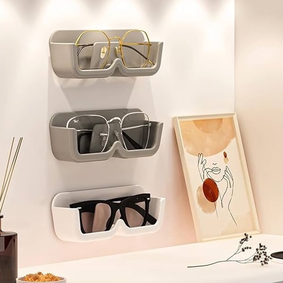 Wall-Mounted Sunglasses Organizer Set - Picture 1 of 4